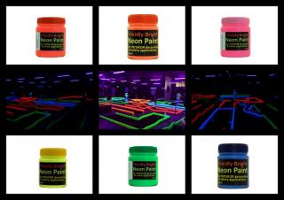 Bright Neon-UV Paints