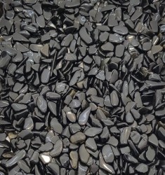 Obsidian Black Small Tumbled Stones - Glossy