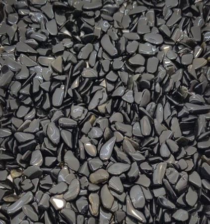 Obsidian Black Small Tumbled Stones