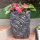 Plant Pot painted with Black Pearl