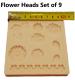 Silicone Mould - Flower Heads