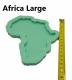 Silicone Coaster Mould - Africa Large