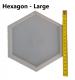 Silicone Coaster Mould - Hexagon - Large