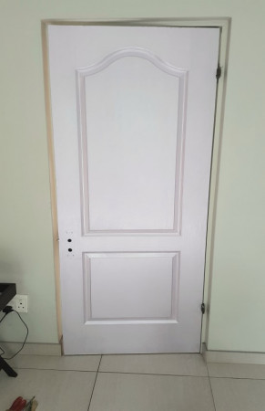 Door painted with Metallic Pearl Purple.